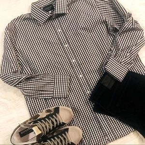 Ledbury - Luxury Black Check Dress Shirt - Size 18